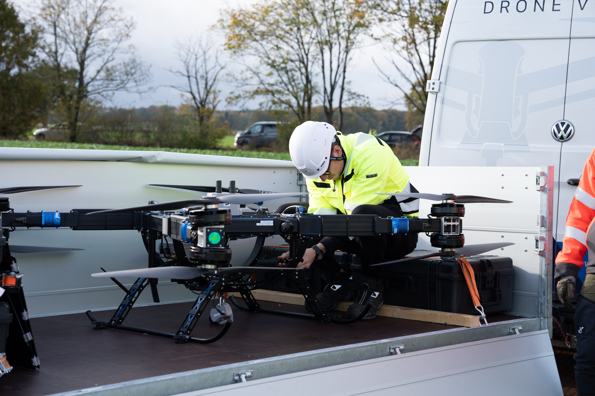 Voorbereiding en crew op locatie